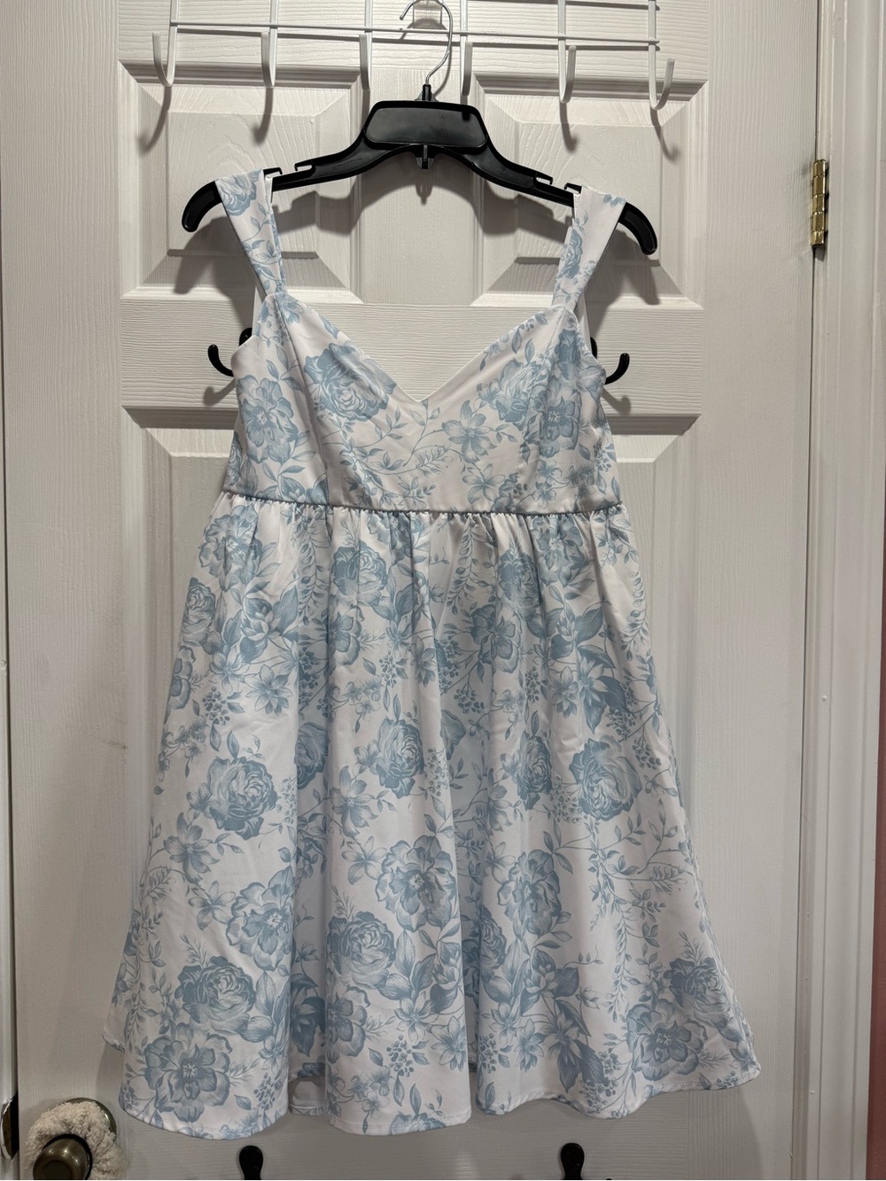 Row•A Floral Mini Dress With Bows on Back